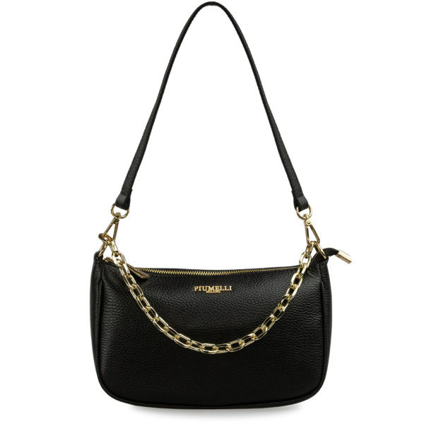 Piumelli Nives Borsa A Mano Con Tracolla - Black