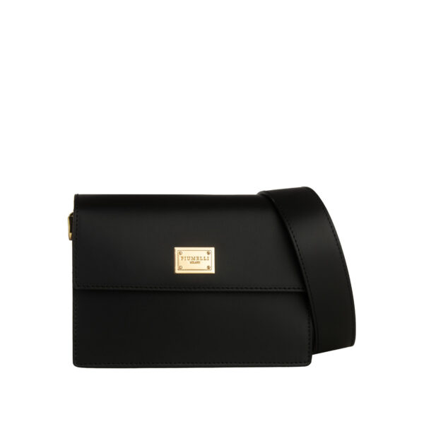 Piumelli Boston Borsa A Spalla Con Tracolla - Black