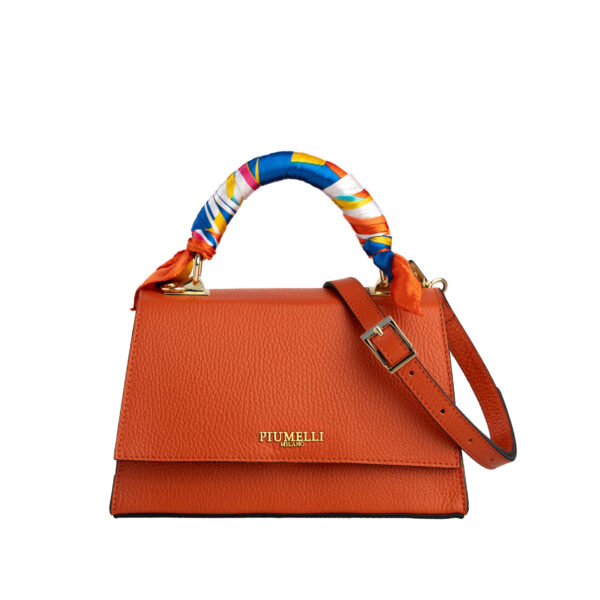 Piumelli Mini Lavinia Borsa A Mano Con Tracolla - Dark Orange