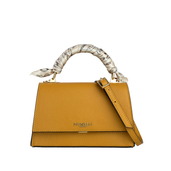 Piumelli Mini Lavinia Borsa A Mano Con Tracolla - Mustard