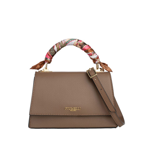 Piumelli Mini Lavinia Borsa A Mano Con Tracolla - Dark Taupe