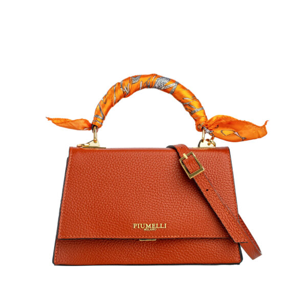 Piumelli Mini Lavinia Borsa A Mano Con Tracolla - Mattone