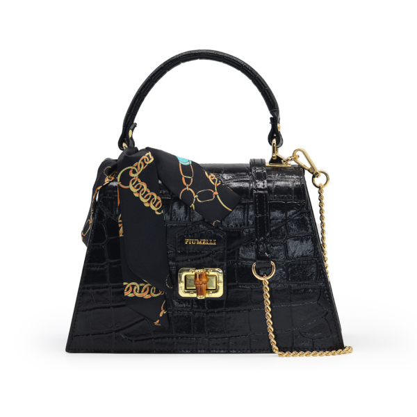 Piumelli Viva Borsa A Mano Con Tracolla - Black