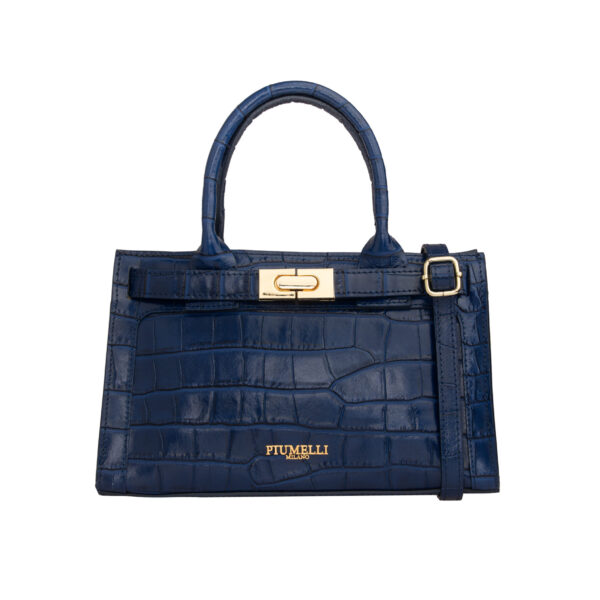 Piumelli Ira Cocco Borsa A Mano Con Tracolla - Blue Jeans