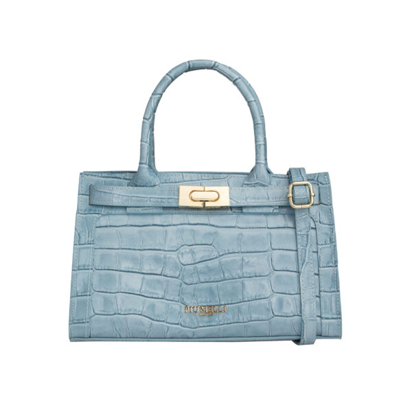 Piumelli Ira Cocco Borsa A Mano Con Tracolla - Light Blue